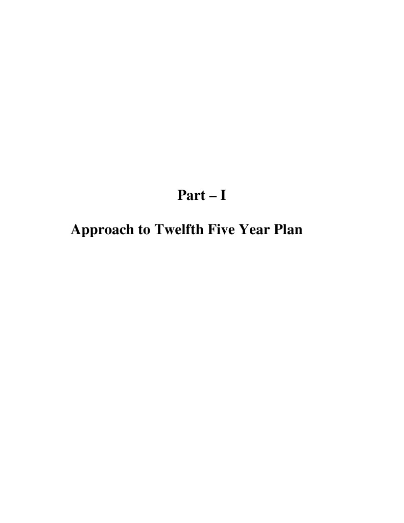 Twelfth Five Year Plan Approach Overview | PDF | Economic Growth ...