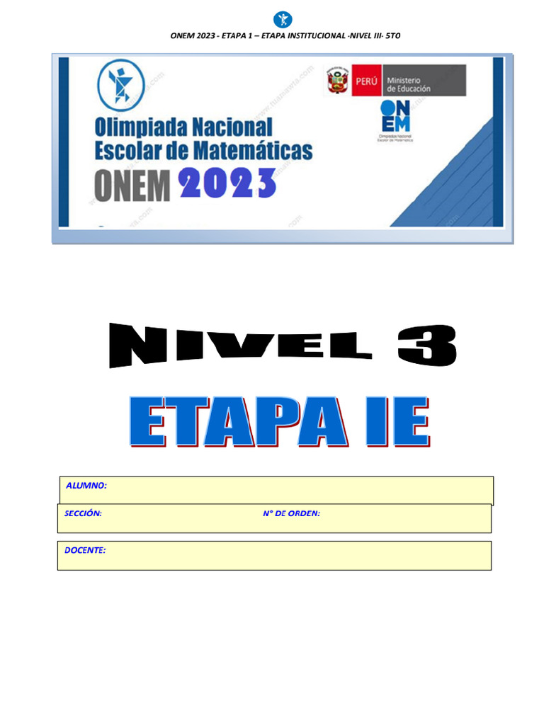ONEM | PDF