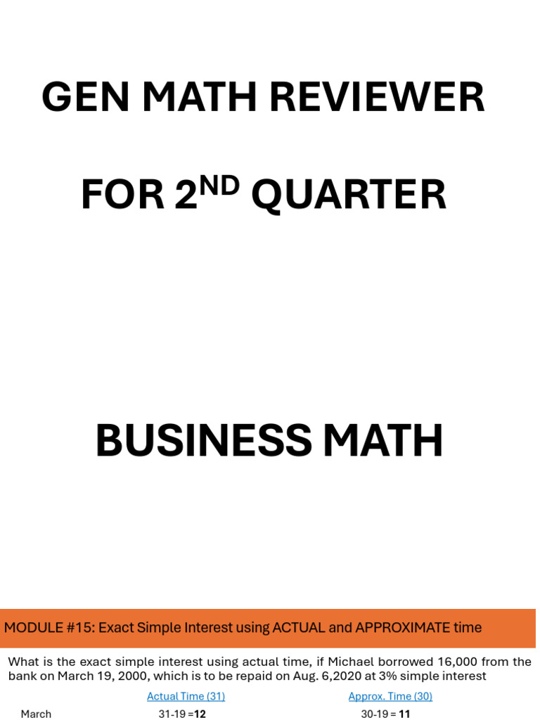 Gen Math Reviewer For 2nd Quarter | PDF | Proposition | Semantics