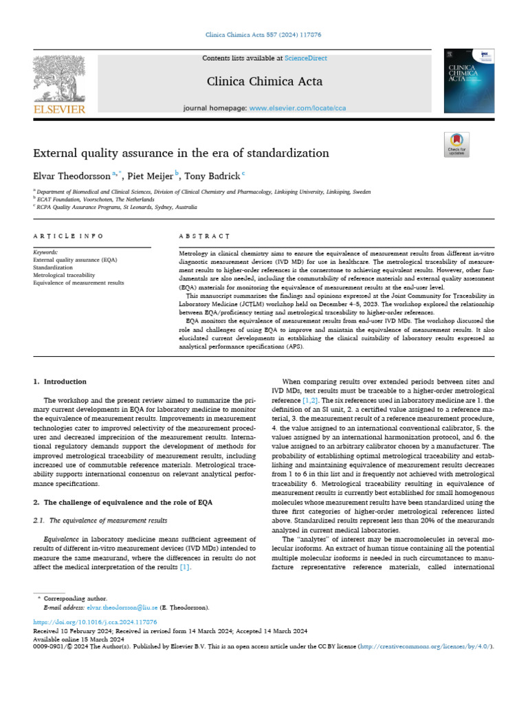 External Quality Assurance in The Era of Standardization | PDF ...
