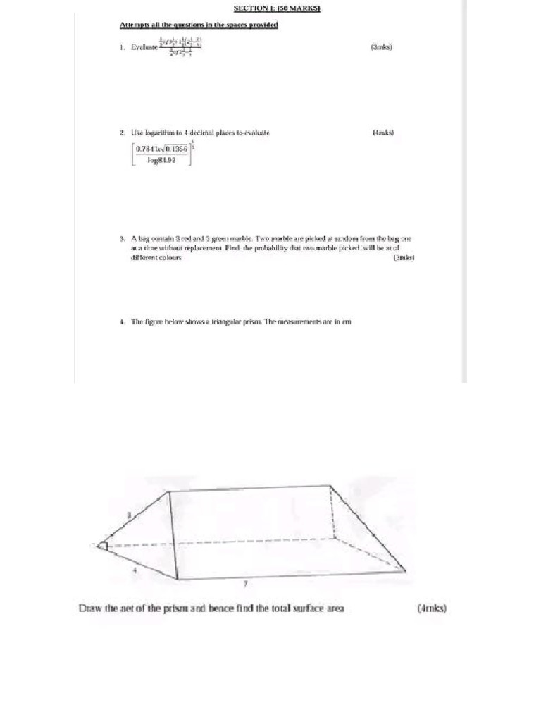 Mathematics Paper 2 ? | PDF
