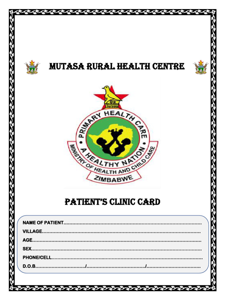 Mutasa Rural Health Centre | PDF
