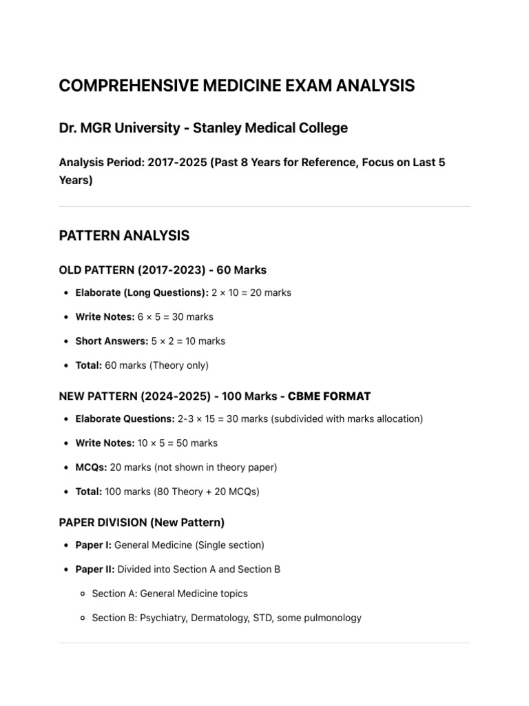 Medicine Paper Analysis | PDF | Myocardial Infarction | Diseases And ...