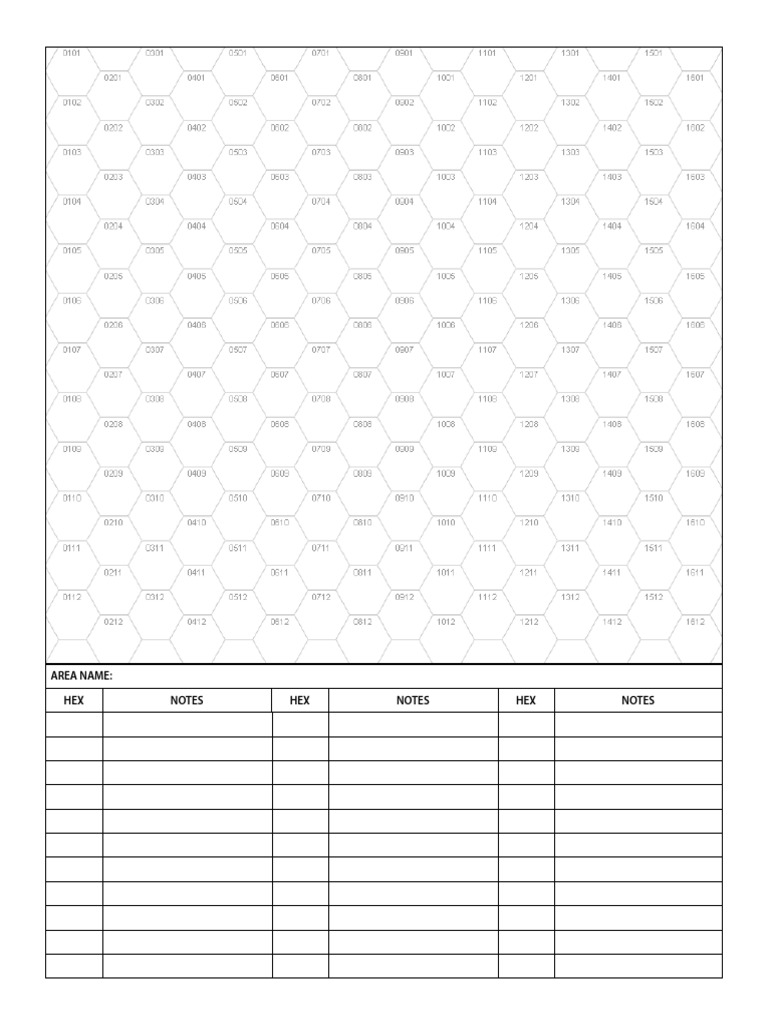 Hex Mapper Worksheet | PDF