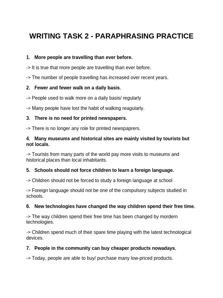 Writing Task 2 | PDF