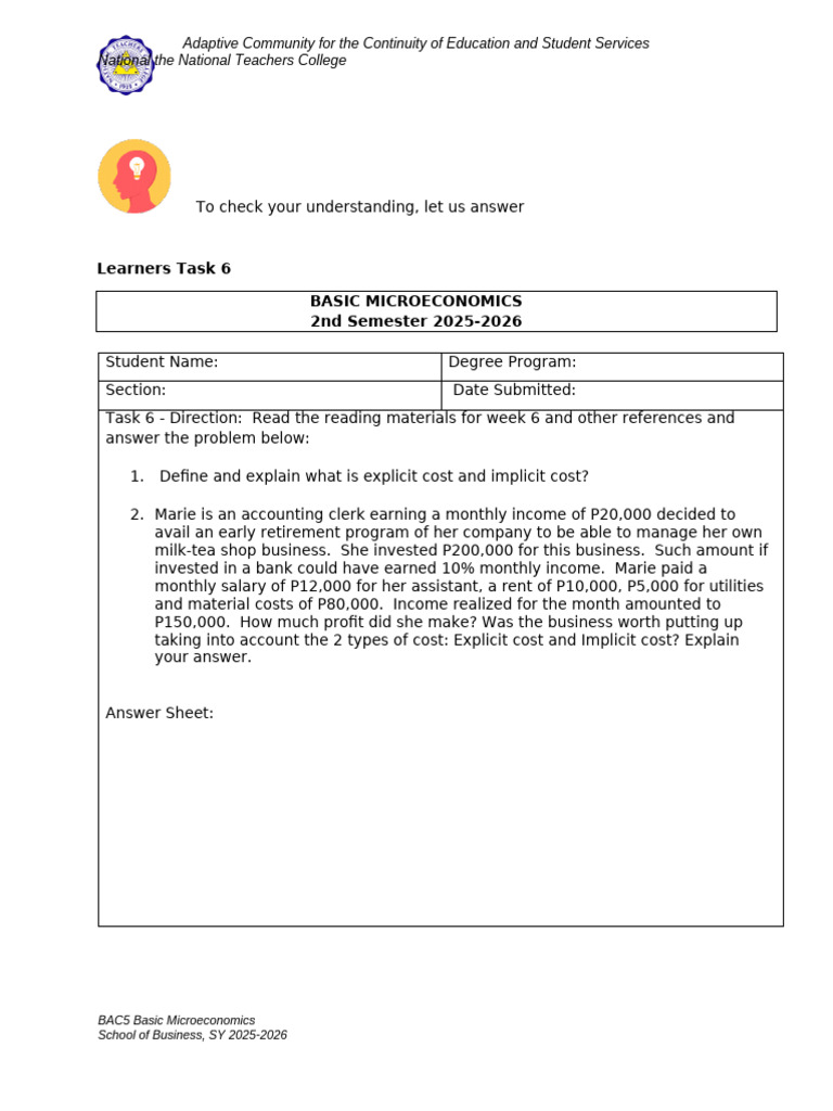 Valencia - Week 6 Task | PDF