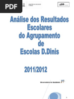 Relatório Final dos Resultados Escolares do Agrupamento 2011-2012