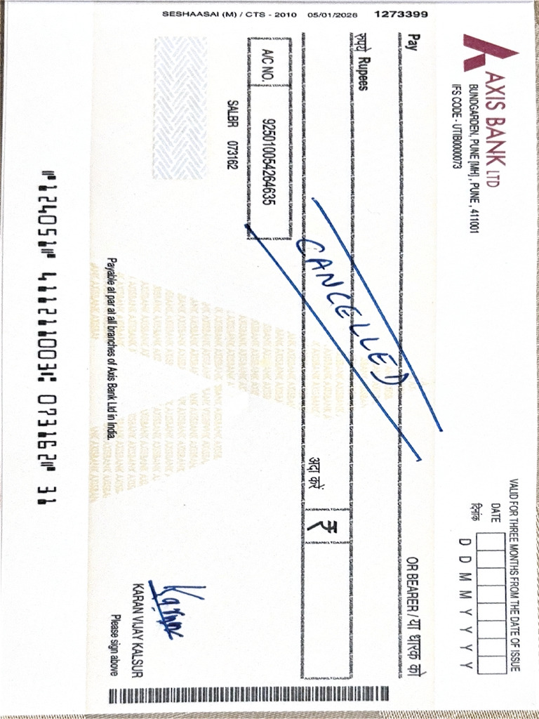 Karn Cheque | PDF