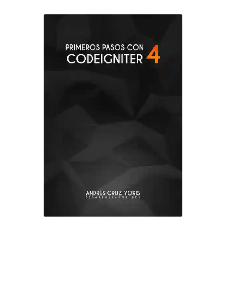 Primeros Pasos Con Codeigniter 4 Preview Light | PDF | Modelo – Vista ...