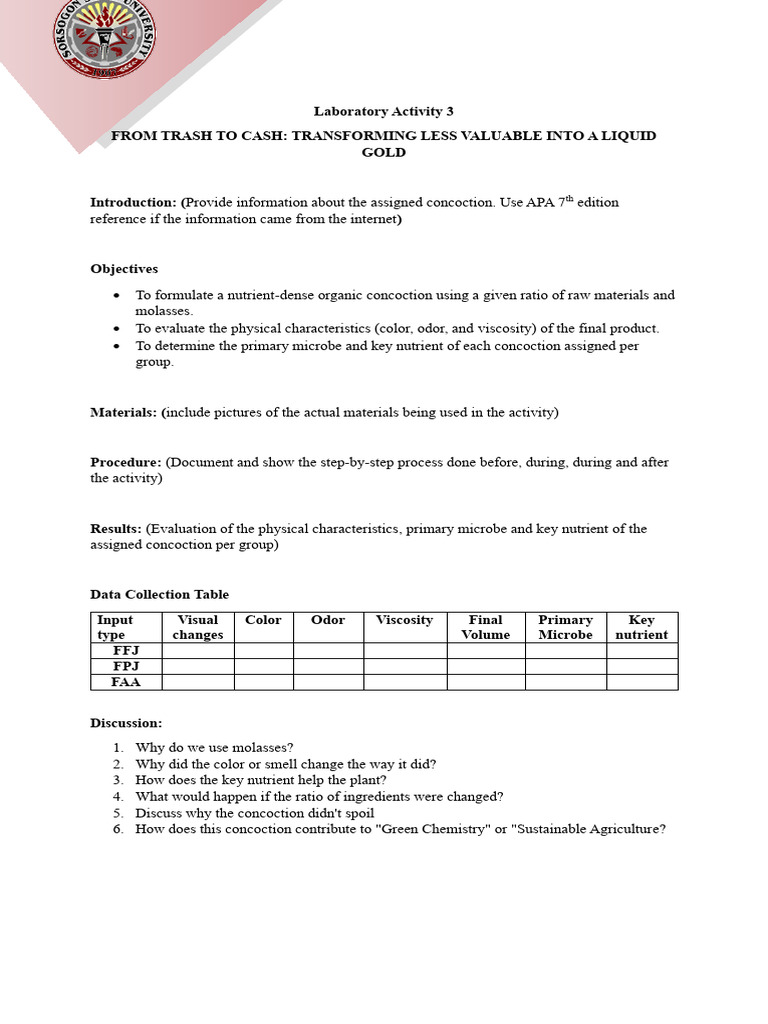 Laboratory Activity 3 | PDF