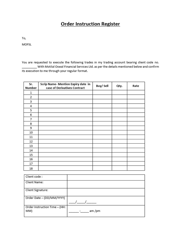 Order Ins | PDF