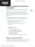 10 Examples of Research Objectives | PDF
