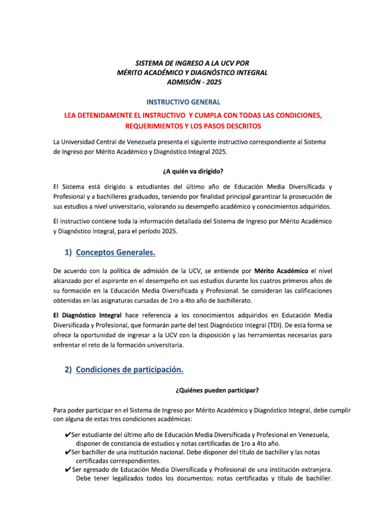 Instructivo SIMADI 2025 | PDF