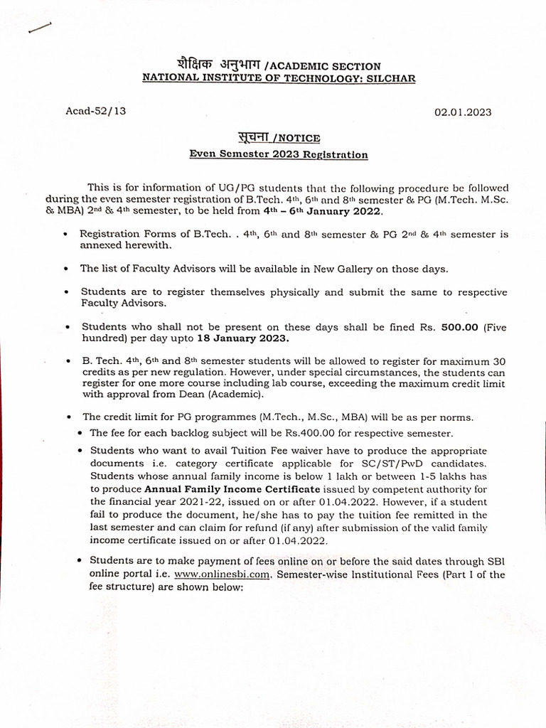 FINAL Notice Registration Jan 2023 | PDF