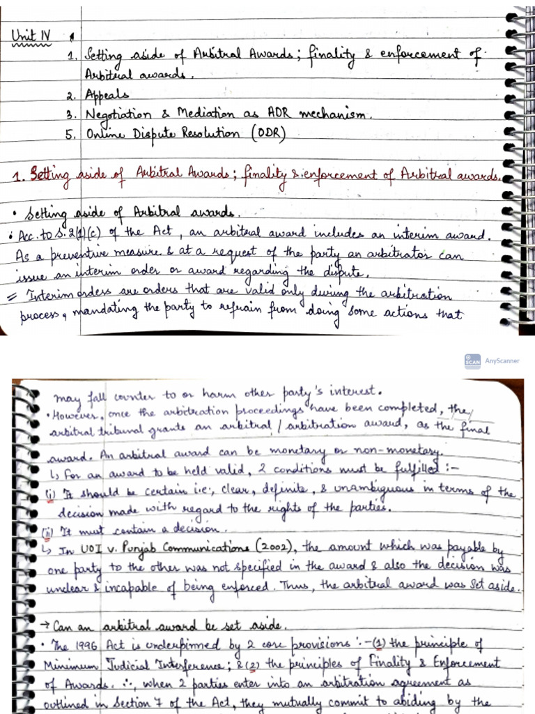 ADR Unit 4 | PDF