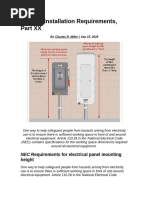 NEC Clearance Requirements for Electrical Equipment | PDF | Transformer ...