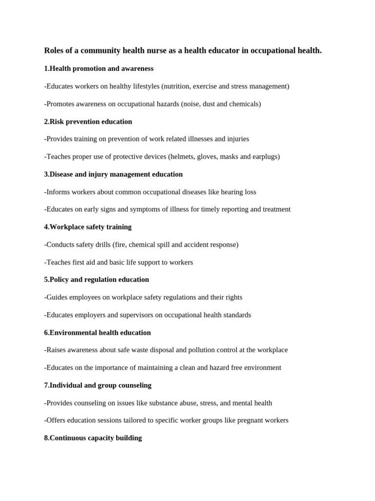 Health Educator | PDF