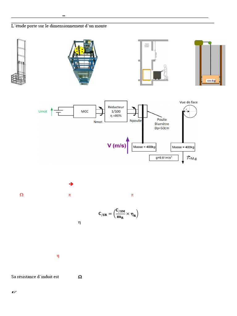 TD8 Problème Monte Charge Var Vit MCC 2024 2025 Corrigé | PDF ...