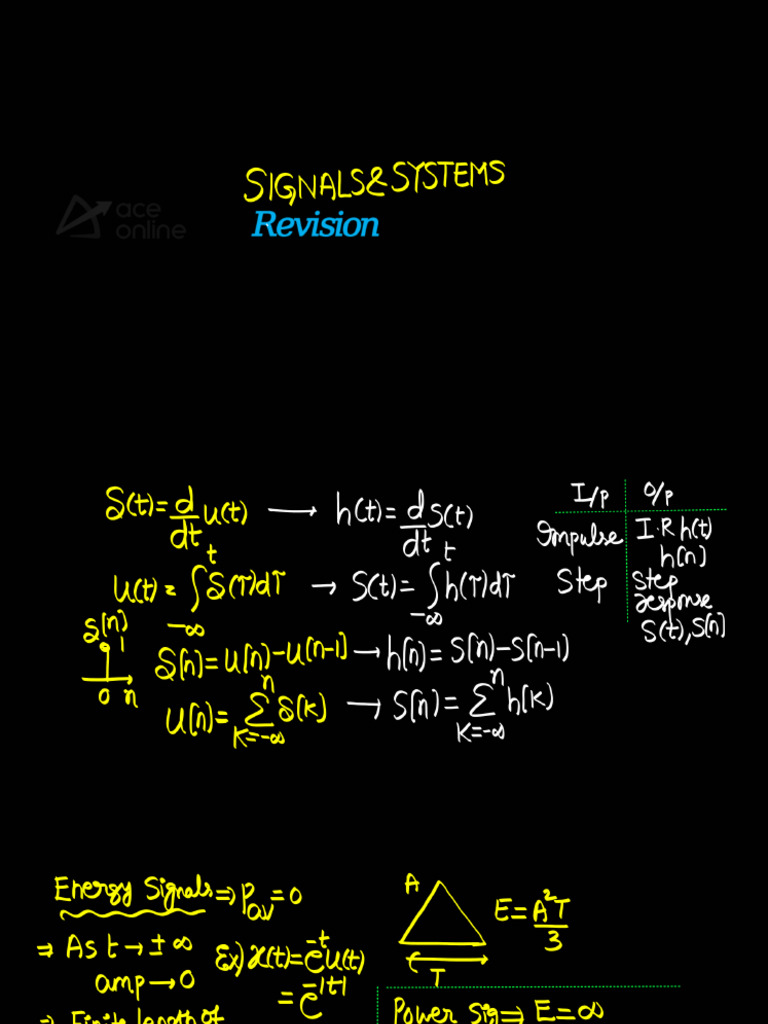 Signal Revision Notes 16012026 | PDF