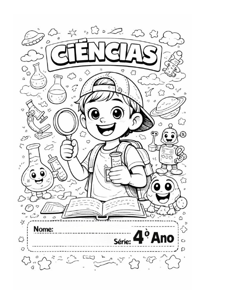 Capa de Caderno Ciencias Menino | PDF