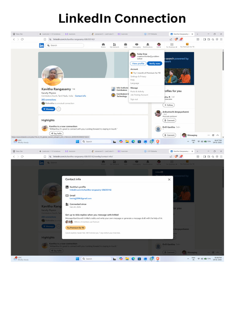 LinkedIn Connection | PDF
