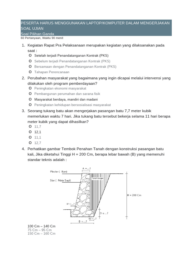 Soal Test CFM | PDF