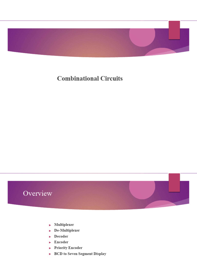 Combinational Circuits | PDF | Electrical Engineering | Information And ...