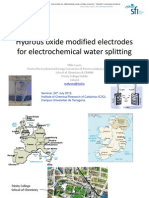 Hydrous Oxide Modified Electrodes for Electrohemical Water Splitting Tarragona 24 July 2012