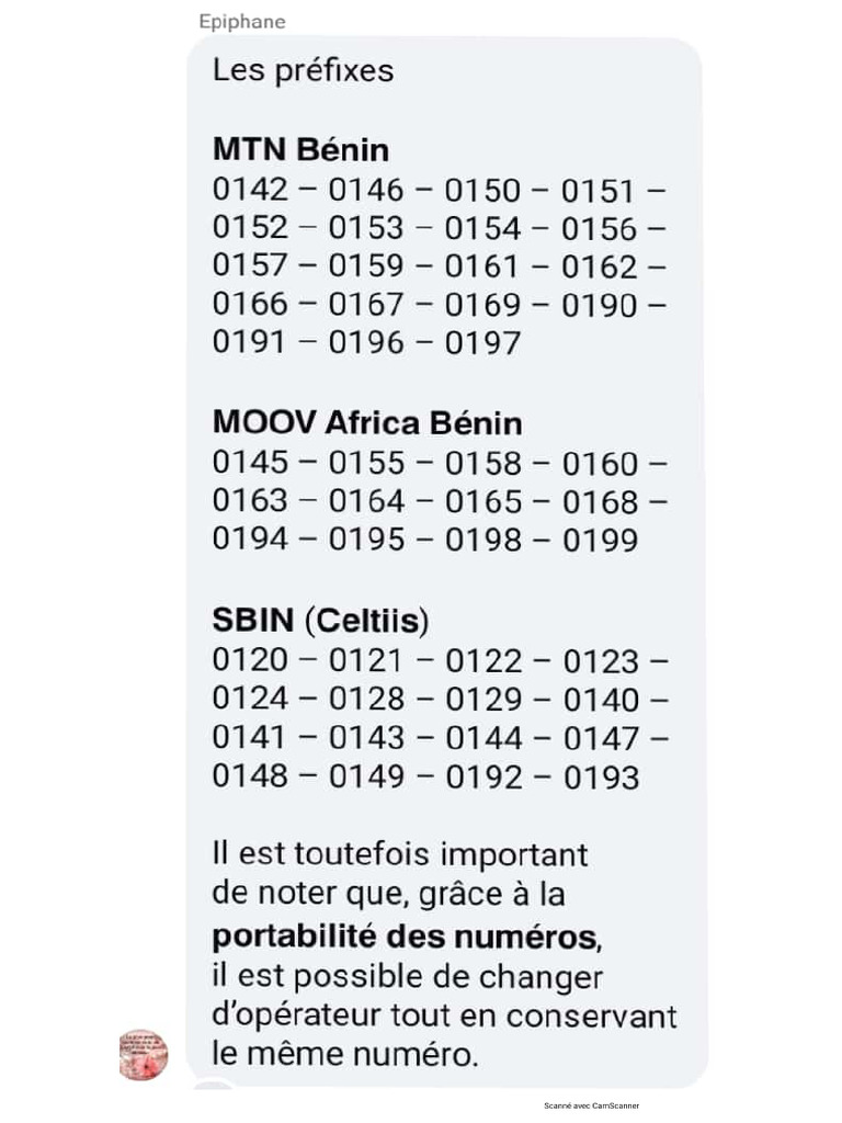 Préfixe Des GSM - Bénin | PDF