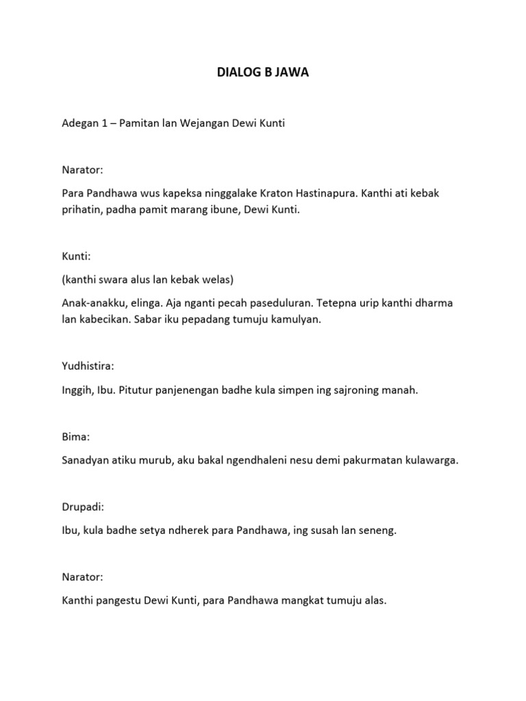 Dialog B Jawa | PDF