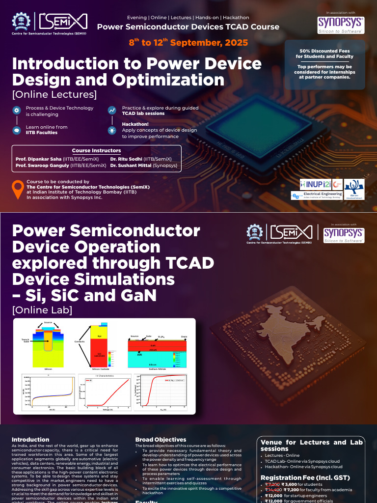 TCAD Course Brochure | PDF | Semiconductors | Electronics