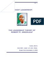 Servant Leadership Theory of Robert Greenleaf