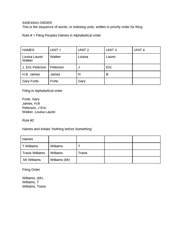 Indexing | PDF