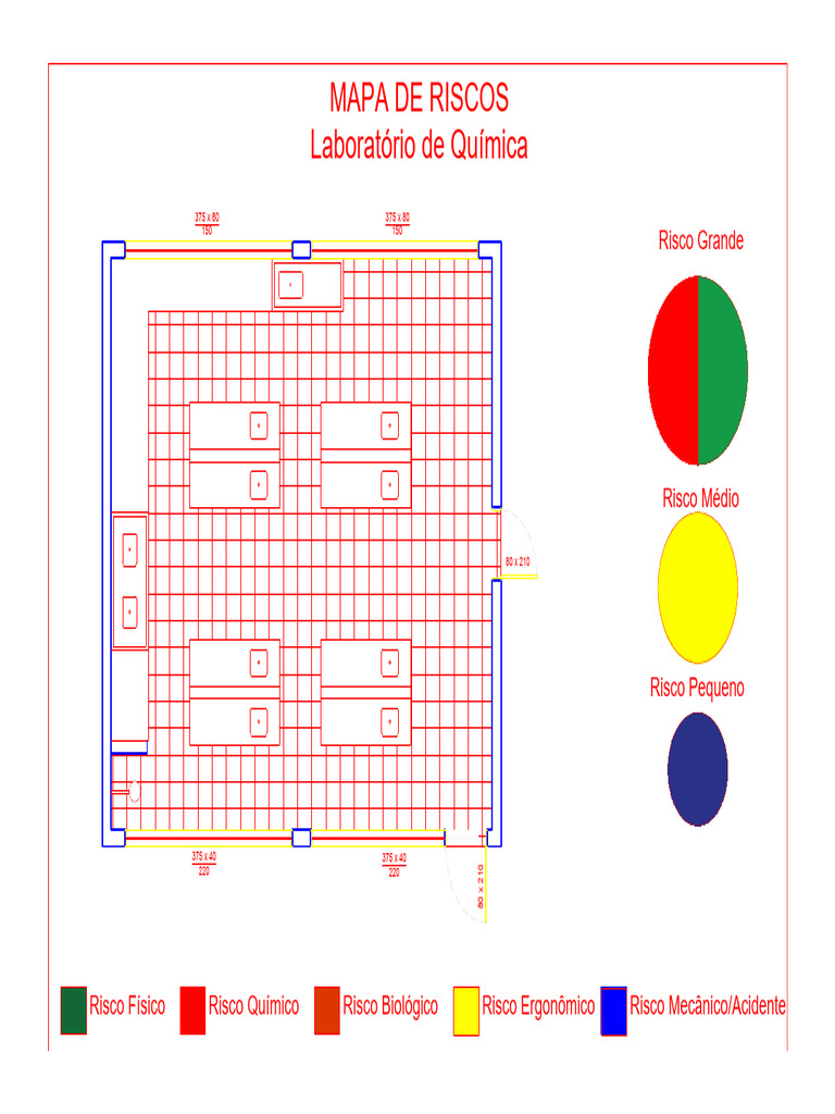 Mapa de Risco Laboratório de Química - William Vais-Modelo | PDF