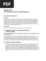 Download Ch 10Risk and Refinements in Capital Budgeting by Tria_Octaviant_8507 SN100559194 doc pdf