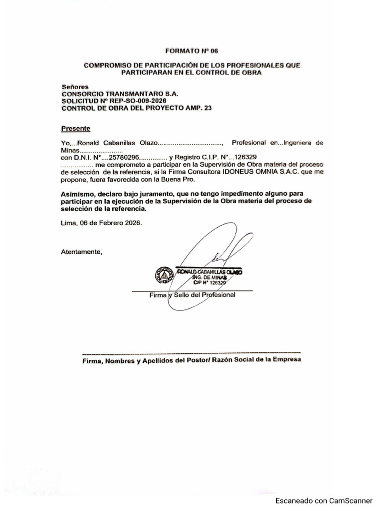 Formato 6 | PDF