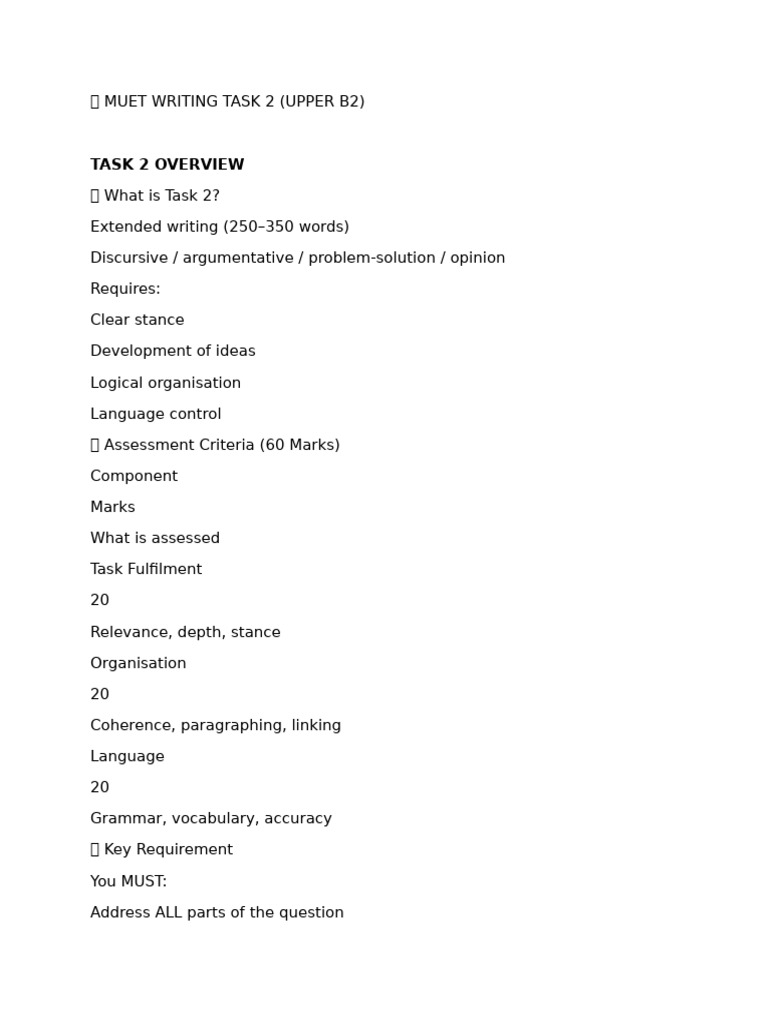 Muet Writing Notes and Samples 1 2026 | PDF | Psychological Resilience ...