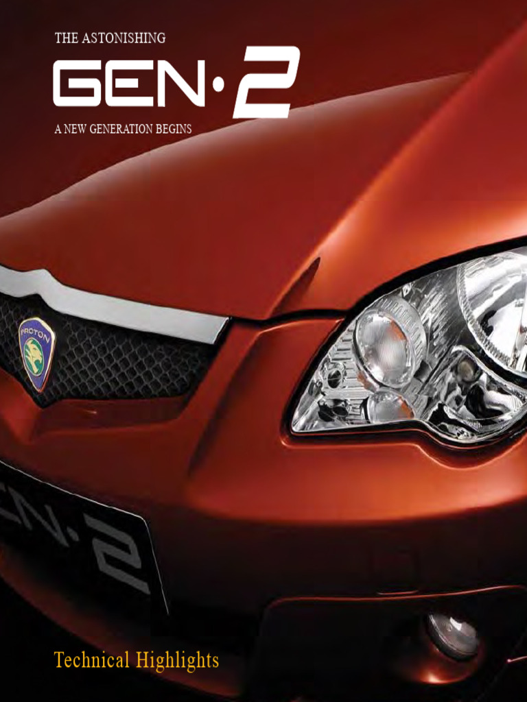 Proton Gen 2 2004 MY | PDF | Anti Lock Braking System | Car