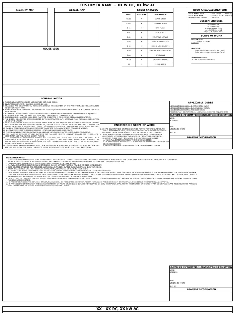 Sample Plan - BC | PDF | Mains Electricity | Electricity