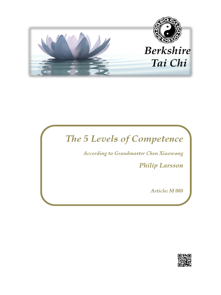 M 008 The 5 Levels of Competence | PDF | Tai Chi | Chinese Martial Arts