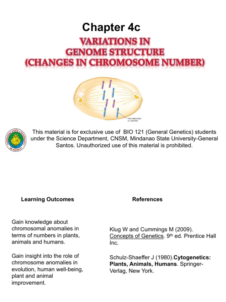 Chapter 4c Cytogenetics Part 3 Final | PDF | Ploidy | Chromosome