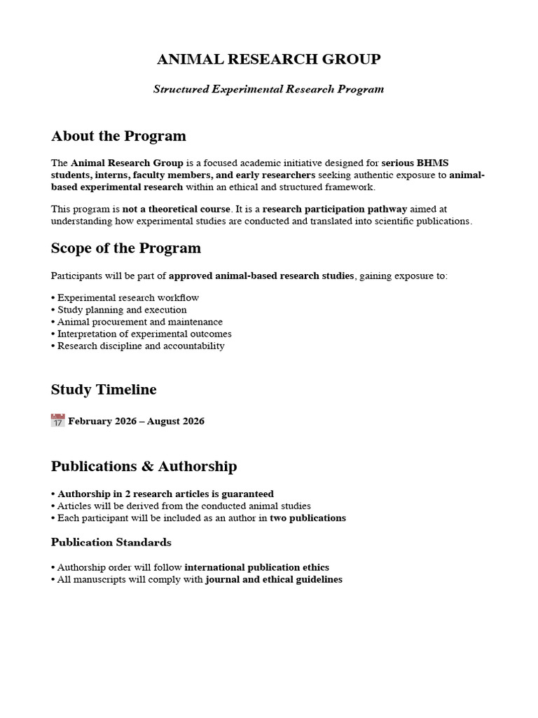 2nd Animal Study Invite PDF | PDF