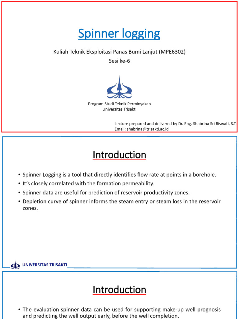TPL - Spinner Log | PDF | Casing (Borehole) | Petroleum Reservoir