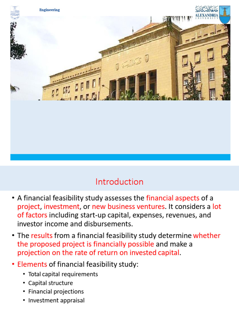 Topic 6 - Financial Feasibility Study | PDF