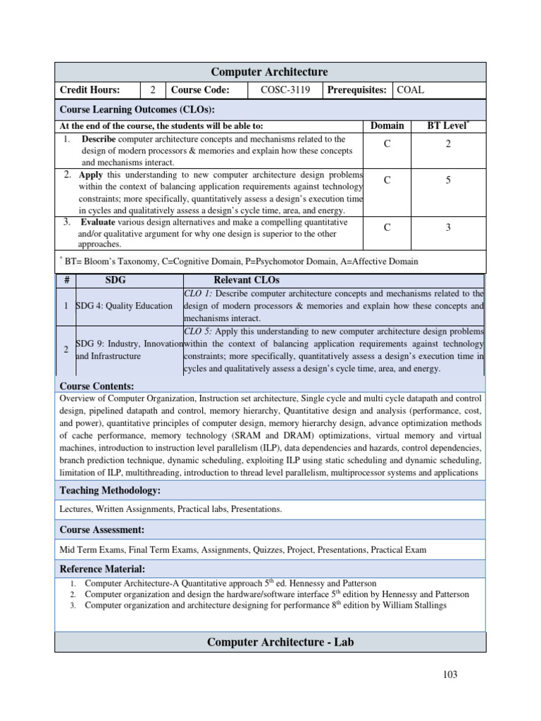 Computer Architecture | PDF | Hardware Description Language | Central ...