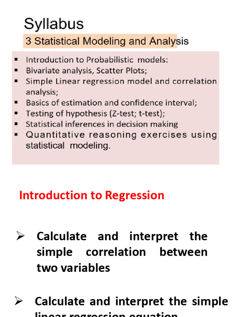 Lecture 9 Regression Model | PDF | Coefficient Of Determination ...