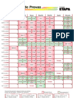 Calendário 2 Semestre