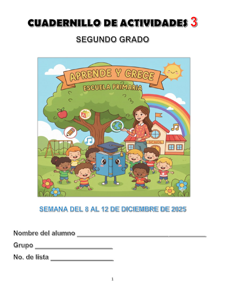 Cuadernillo # 3 de Actividades | PDF