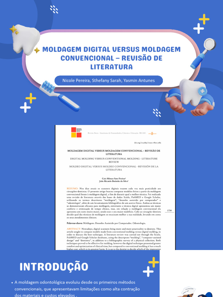 Blue and White 3D Dental Presentation PDF | PDF