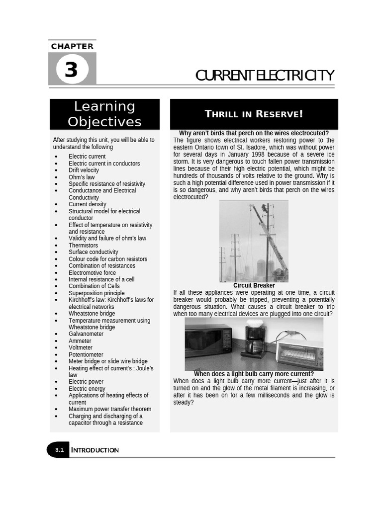 Current Electricity - Book Part 1 | PDF | Electric Current ...